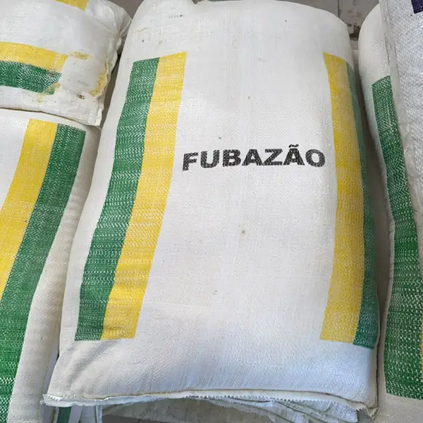 Saco de fubazão de milho