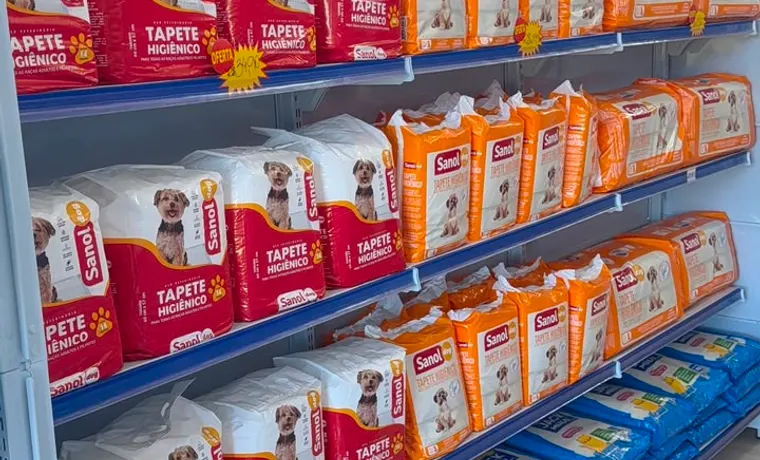Tapetes higiênicos e itens de cuidado para pets